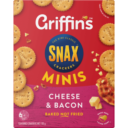 Griffin's Snax Minis Cheese & Bacon Crackers