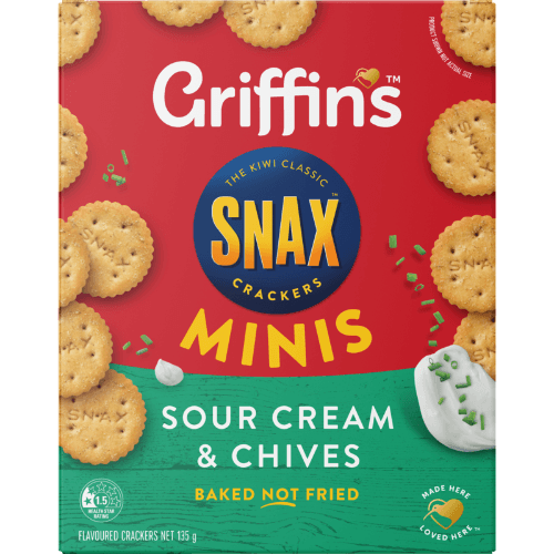 Griffin's Snacks Minis Sour Cream & Chives Crackers