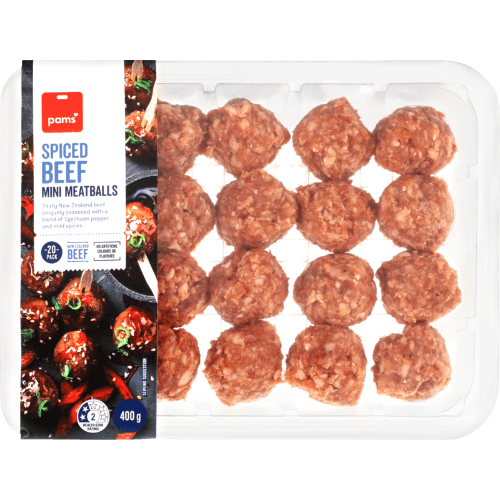 Pams Spiced Beef Mini Meatballs