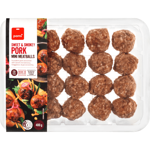 Pams Sweet & Smokey Pork Mini Meatballs