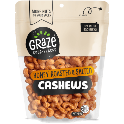 Graze Honey Roasted & Salted Cashews