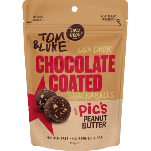 Tom & Luke Pic's Peanut Butter Chocolate Coated Snackaballs