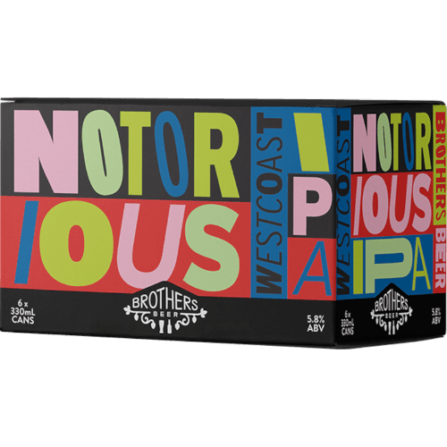 Brothers Beer Notorious IPA 6 × 330 mL