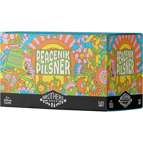 Brothers Beer Peacenik Pilsner 6 × 330 mL