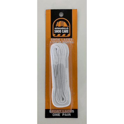Armadillo SPorts Shoe Laces White 120cm