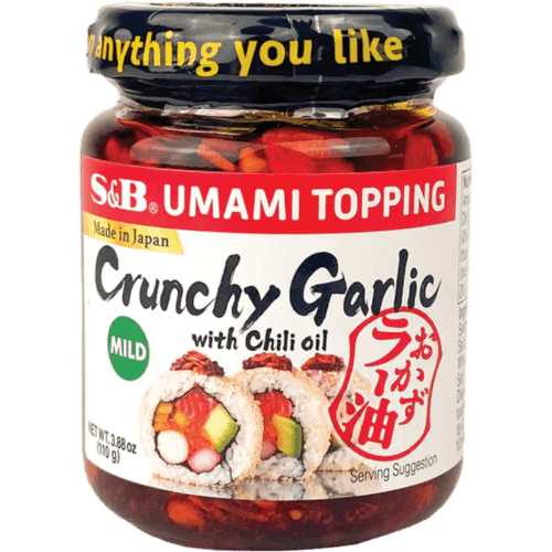 S&B Mild Crunchy Garlic With Chilli Oil Umami Topping