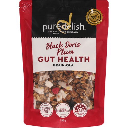 Pure Delish Black Doris Plum Gut Health Grain-Ola
