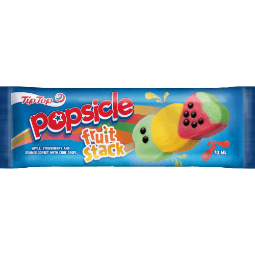 Tip Top Popsicle Fruit Stack Flavour Ice Block