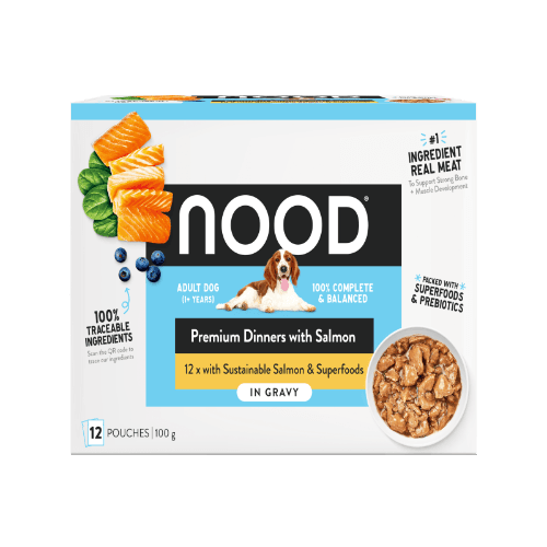 Nood Sustainable Salmon & Superfoods In Gravy Adult Wet Dog Food