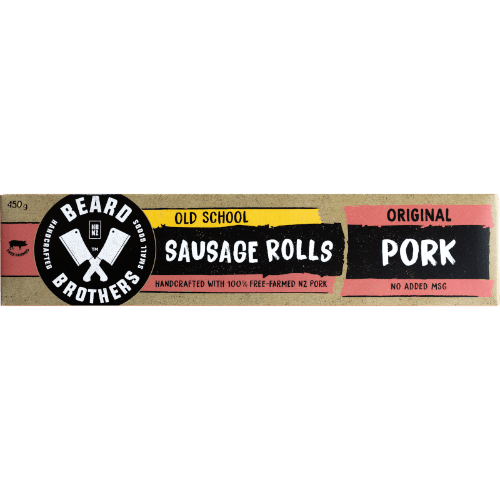 Beard Brothers Old School Original Pork Sausage Rolls 450 g