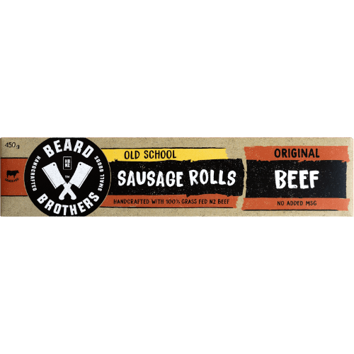 Beard Brothers Old School Original Beef Sausage Rolls 450 g