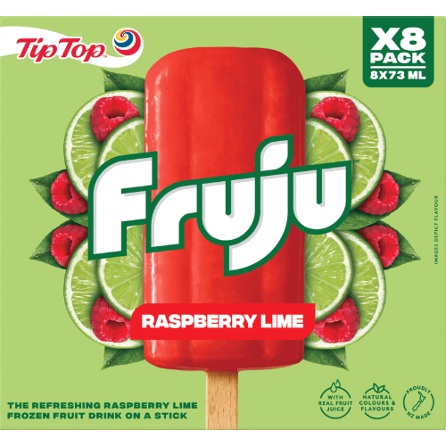 Tip Top Fruju Raspberry Lime Ice Blocks
