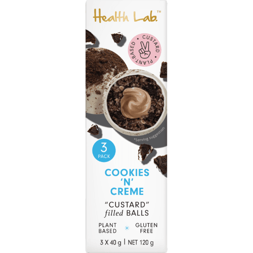 Health Lab Cookies 'n' Creme custard Filled Balls
