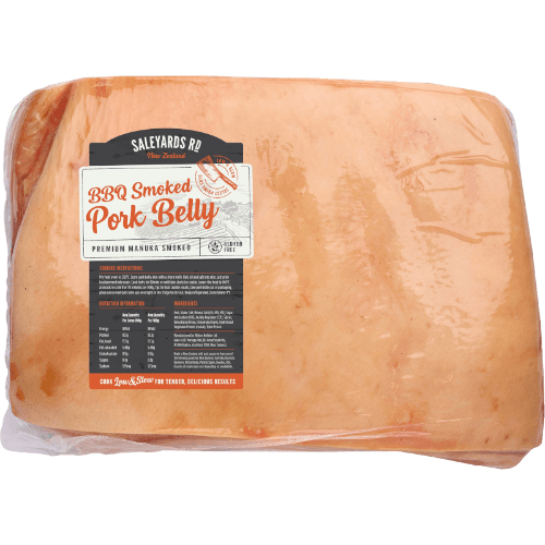 Wilson Hellaby Saleyards Road BBQ Smoked Belly Pork per kg