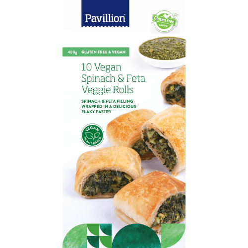 Pavillion Vegan Gluten Free Spinach & Feta Veggie Rolls