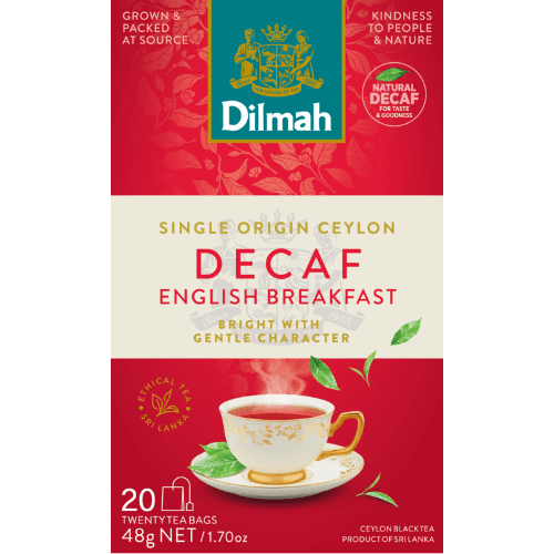 Dilmah Decaf English Breakfast Tagged 20 Teabags
