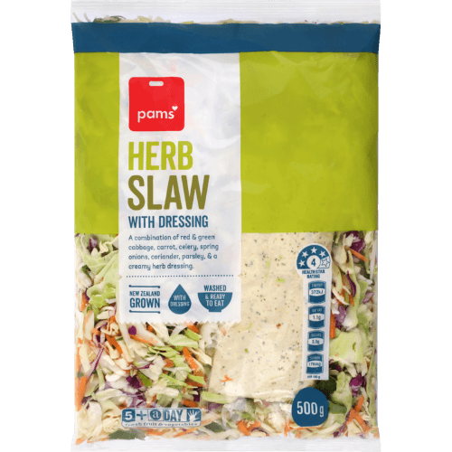 Pams Herb Slaw With Dressing