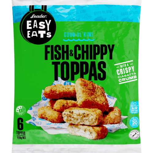 Leader Easy Eats Fish & Chippy Toppas 720 g
