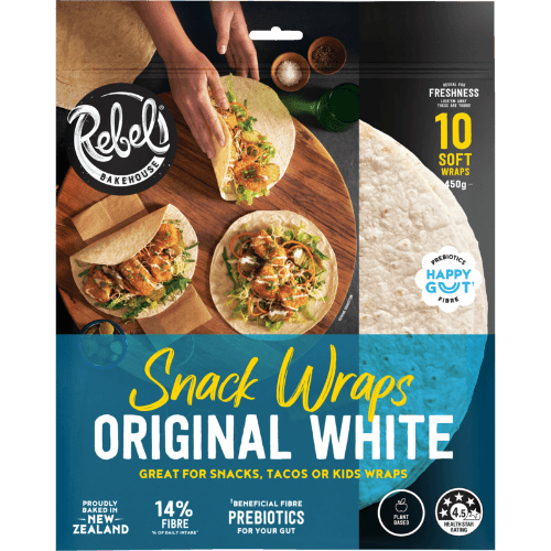 Rebel Bakehouse Original White Soft Snack Wraps