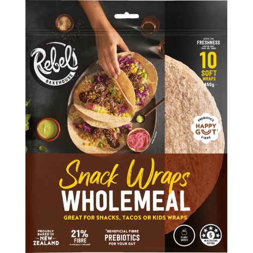 Rebel Bakehouse Wholemeal Soft Snack Wraps
