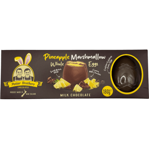 Potter Brothers Pineapple Marshmallow Milk Chocolate Easter Eggs 180 g