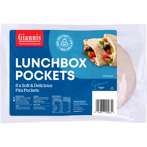 Giannis Premium Lunch Box Pita Pockets
