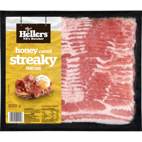 Hellers Honey Cured Streaky Bacon