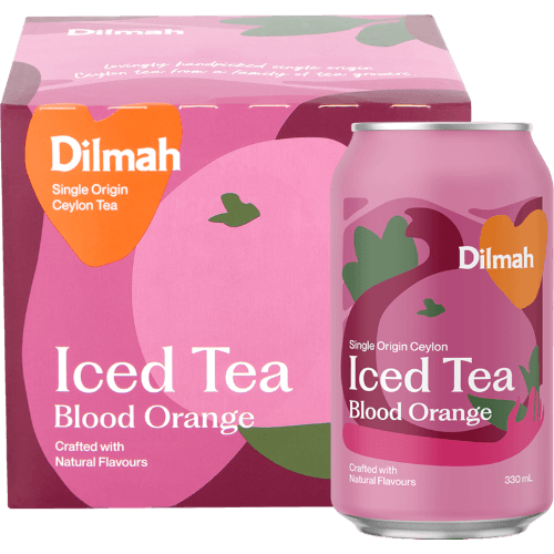 Dilmah Blood Orange Iced Tea Cans 4 × 330 mL