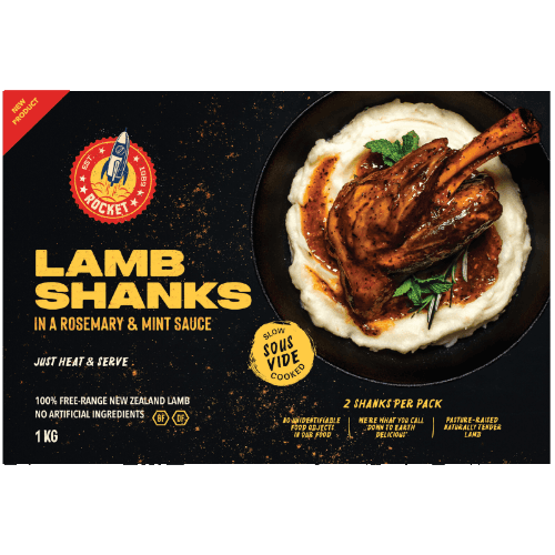 Rocket Lamb Shanks In Rosemary & Mint Sauce