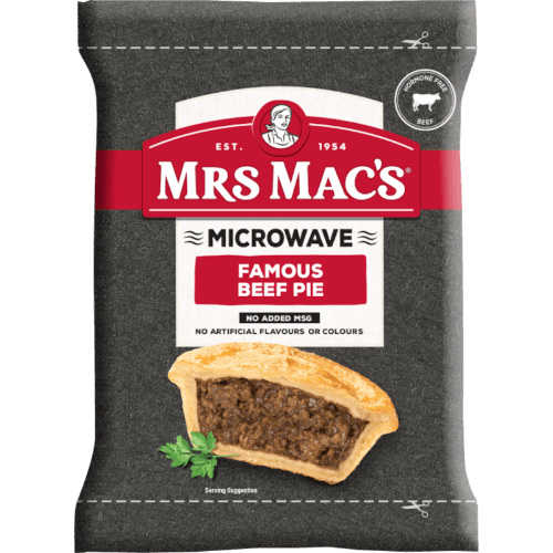 Mrs Mac's Microwave Beef Pie