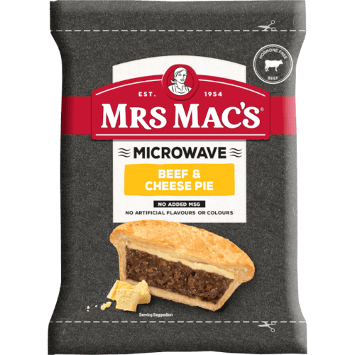 Mrs Mac's Microwave Beef & Cheese Pie