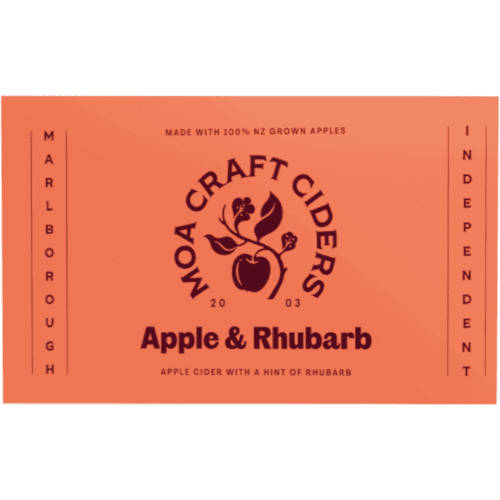 Moa Apple & Rhubarb Cider