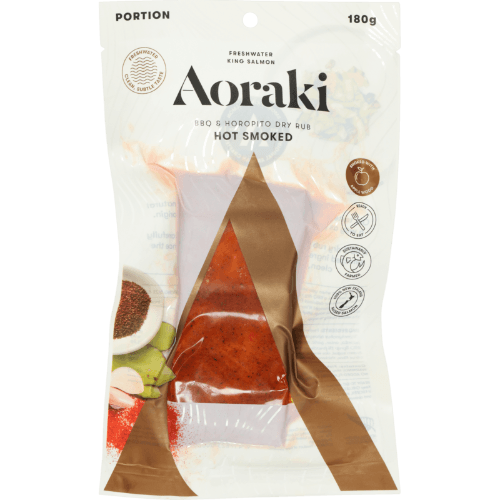 Aoraki Smokehouse BBQ & Horopito Dry Rub Hot Smoked Salmon Portion