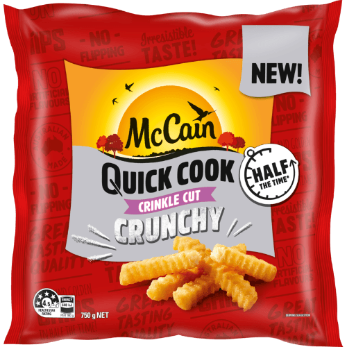 McCain Quick Cook Crinkle Cut Crunchy Chips 750 g