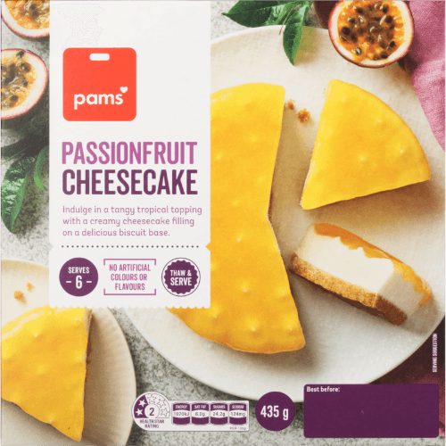 Pams Passionfruit Cheesecake