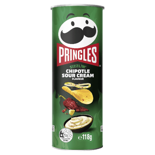 Pringles Sizzl'n Chipotle Sour Cream Flavour Potato Chips