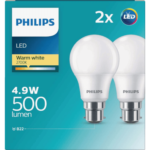Philips LED Warm White 6W 470 Lumen Bayonet Bulb