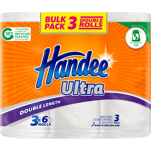 Handee Ultra Double Length 2 Ply Paper Towels