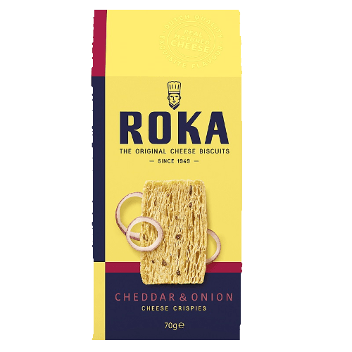 Roka Cheddar & Onion Cheese Crispies