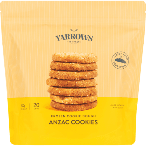 Yarrows Frozen Cookie Dough Anzac Cookies 800 g