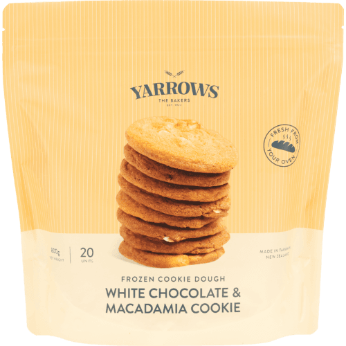 Yarrows Frozen Cookie Dough White Chocolate & Macadamia Cookies 800 g