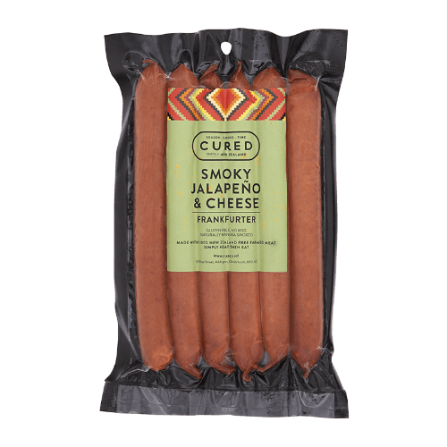 Cured Smokey Jalapeno & Cheese Frankfurters