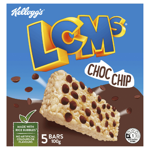 Kellogg's LCMs Choc Chip Rice Bubble Bars