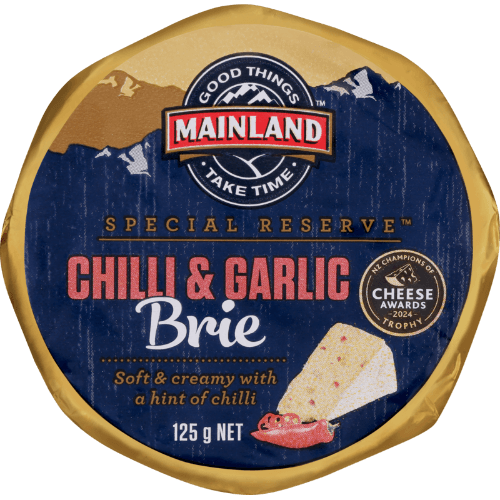 Mainland Special Reserve Chilli & Garlic Brie Cheese