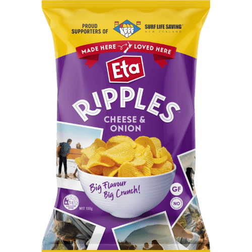 Eta Ripple Cut Cheese Onion Potato Chips