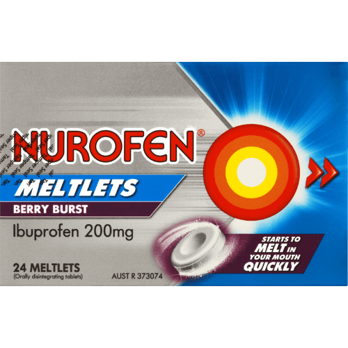Nurofen Berry Burst 200mg Ibuprofen Meltlets