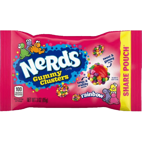 NERDS Rainbow Share Pouch Gummy Clusters