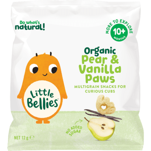 Little Bellies Organic Pea & Vanilla Paws 10+ Months