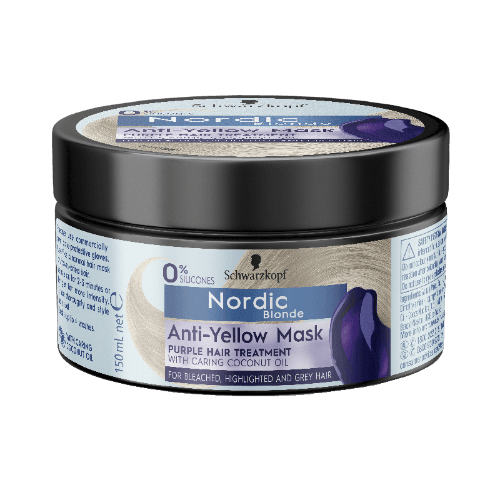 Schwarzkopf Nordic Blonde Anti-Yellow Mask Purple Hair Treatment