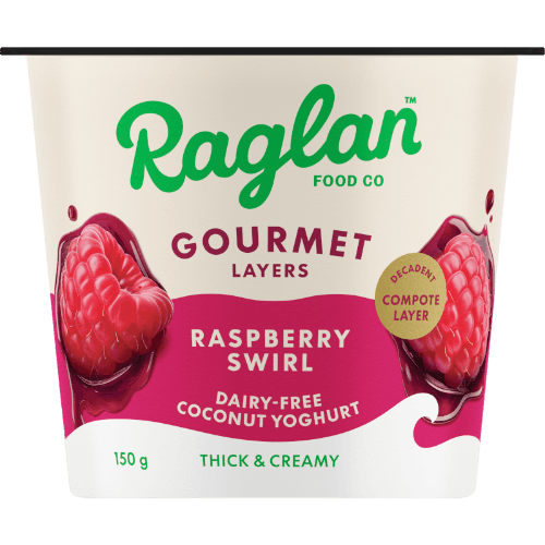 Raglan Food Co Raspberry Swirl Dairy-Free Coconut Yoghurt
